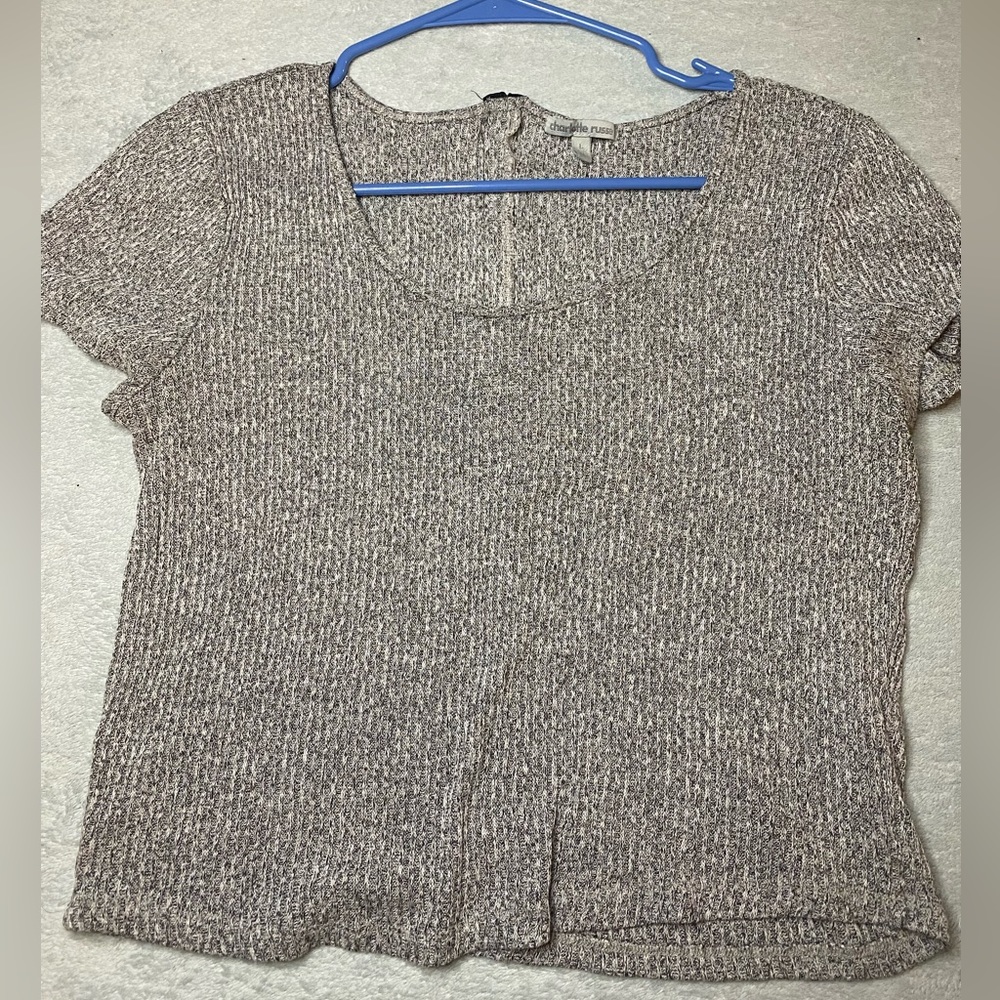 Charolette Russe women’s size L gray shirt